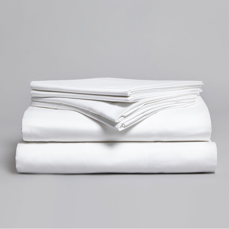 Symple Stuff 200 Thread Count 100% Cotton Percale Flat Sheet & Reviews